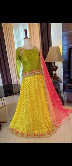 Mehndi bridal wear dress