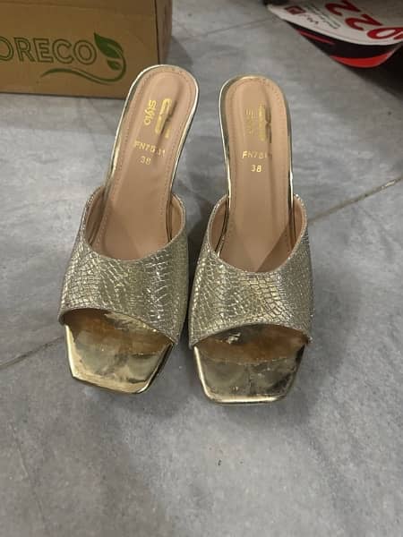 Stylo brand unused girls bridal heels 15