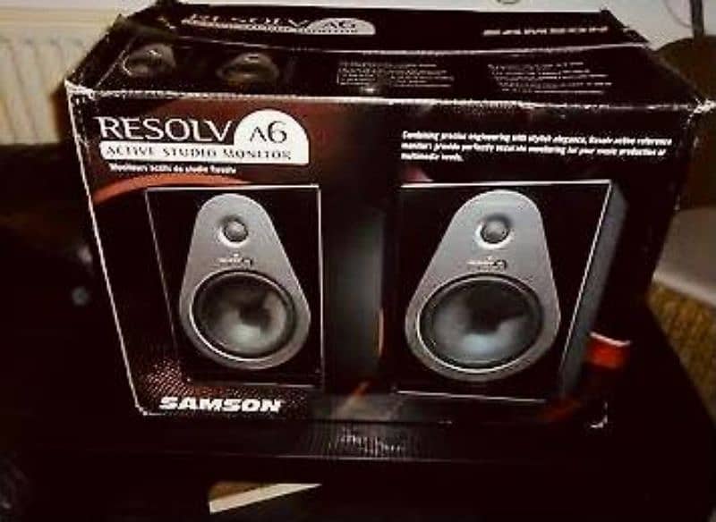 Samson Resolv A6 Active Refrence Studio Monitors Speakers, USA. 9.5/10 0