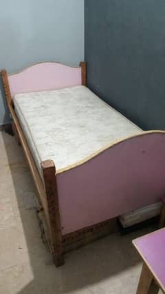 Two Wooden Buker Beds with Mattresses for Children