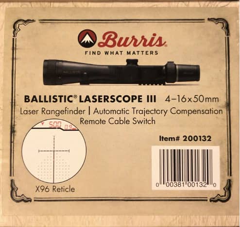 Burris Eliminator 3 Laser Eliminator Rifle Scope Lazer Range Hunt 4