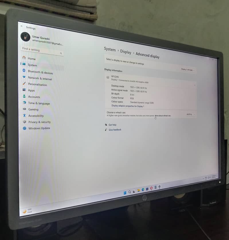 Hp Elite Display E241i IPS panel Gaming Monitor 7