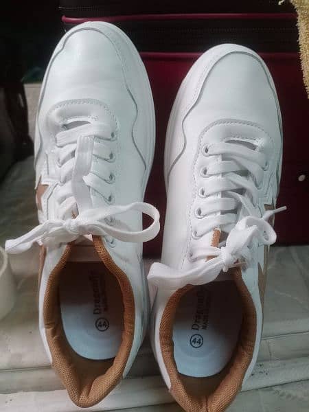 white sneaker for boys 44 size 1