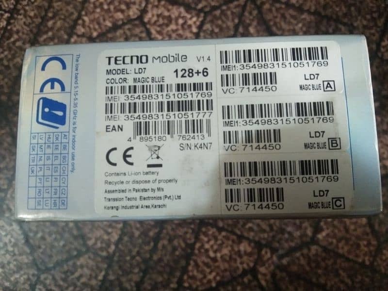 Tecno pova 6/128 for sale in good condition . 4