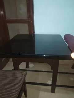 sheesham wood Dining Table with 4 chairs 0