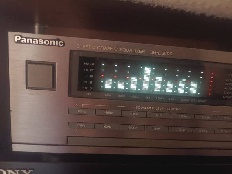 Panasonic Graphic Equilizer SH-6000 and Sony pair speaker 6 inch 2