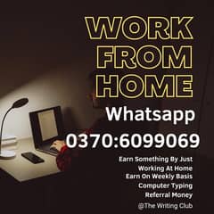 Work from Home | Earn 500-2000 Daily | Online Jobs