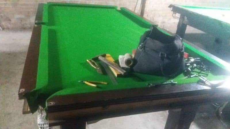 snooker table 6 = 12 and 4=8 3