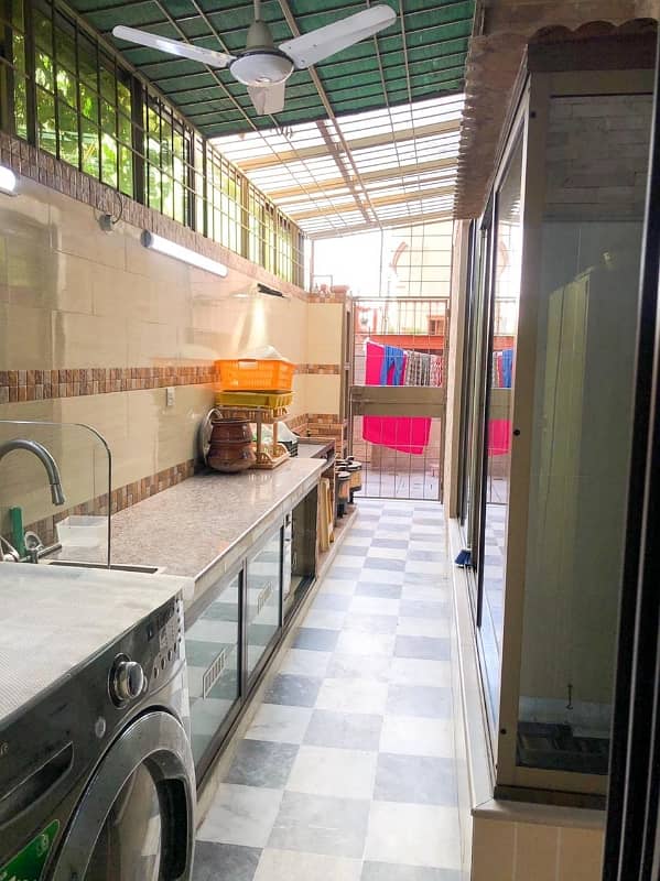 10 Marla corner double story house For Sale near ghazi Chocollege road 5 bedroom with attached washroom TV lounge kitchen drying dining room store tiles flooring good location All facility available neat and clean house water electricity sui gas availab 9