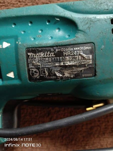 Makita Hammer Drill 24 mm imported Japan 5