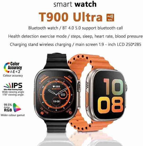 T900 Ultra Smart Watch 49mm Display with Wireless Charger 4