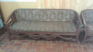 5 seater wooden sofa set