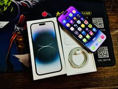 iphone 14 pro max 256 GB, Jet Black color, JV model