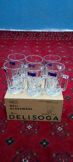 Deli glassware 6 piece Mug glass