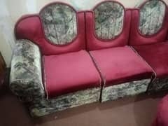 6 seater sofa set with corner table and center table