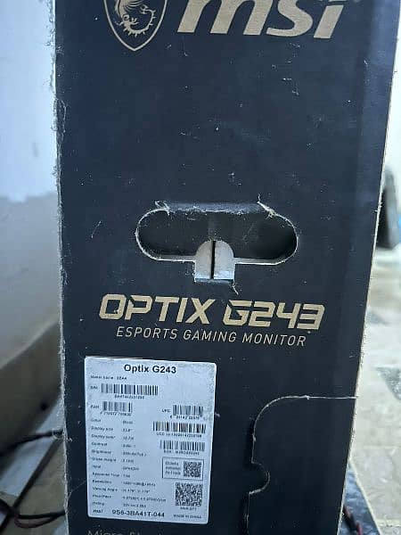 MSI OPTIX G243 165Hz In Mint Condition 10