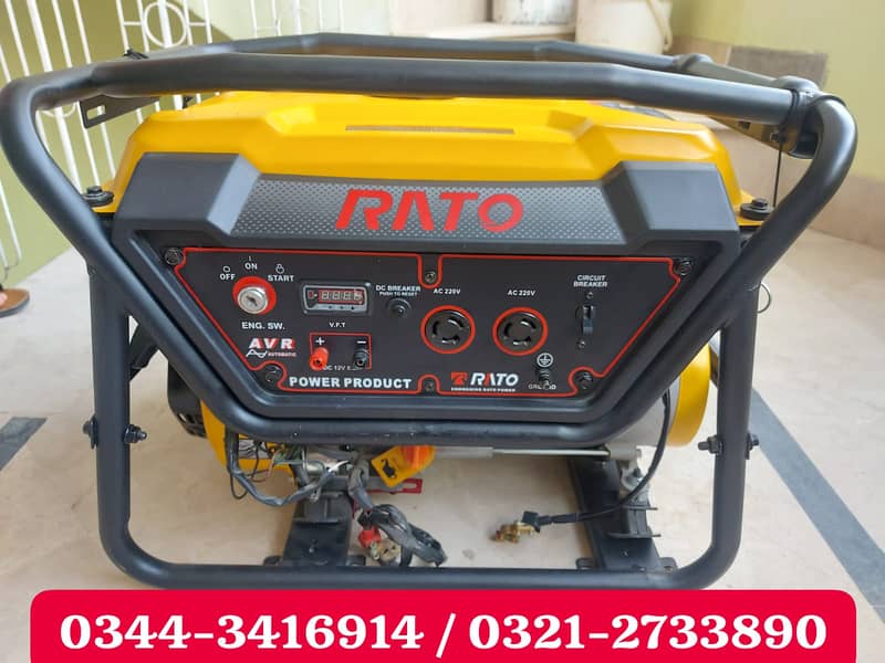 Rato/Hyundai 3.2KVA Petrol/Gas Generator RT4500ev 0