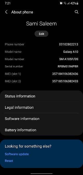 Samsung A10 6