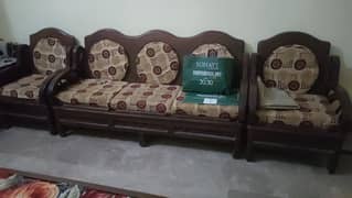 wood sofa set