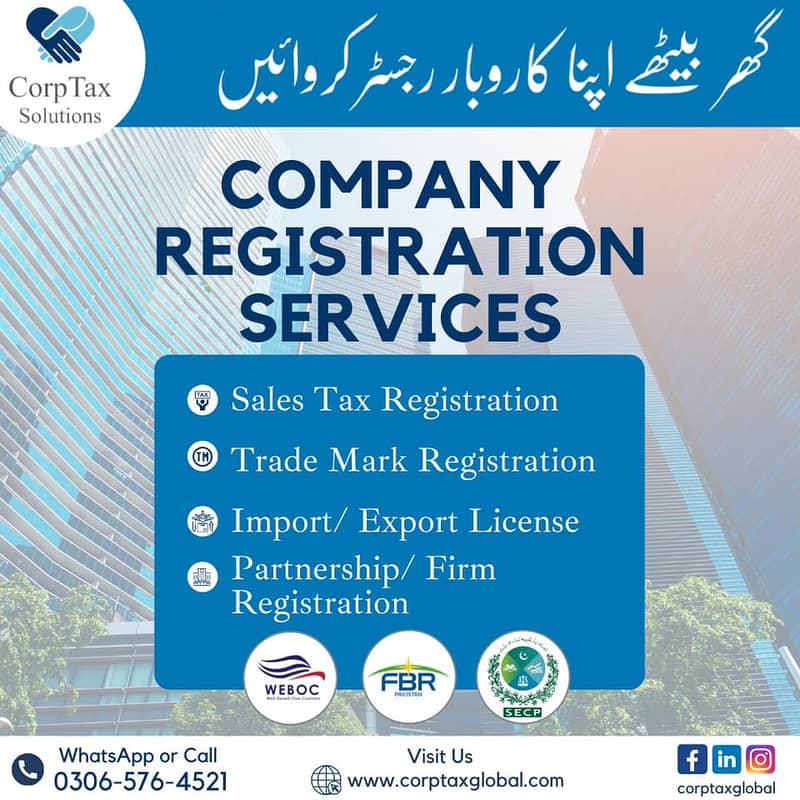 Tax Filer | Company Registration Sales Tax Filing Chamber Registration 4