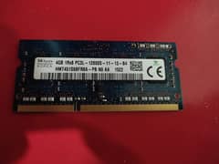 4GB DDR3l 1600Mhz laptop Rams