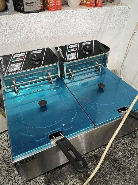 double deep fryer 13.6L 1