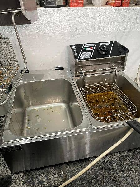 double deep fryer 13.6L 4