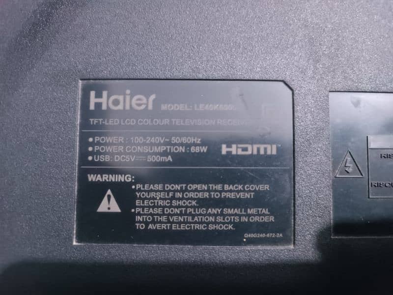 Haier Led le40k6000 2