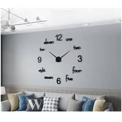 3d DIY wooden big 11 wall clock 0