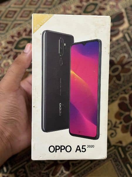 oppo a5 2020 4/128 with box and charger lash condition 2