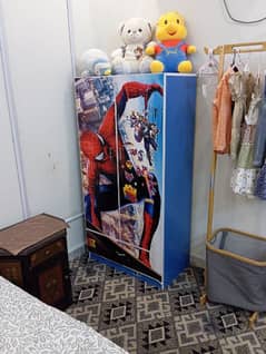 Spiderman themed Cupboard and Study table for kids