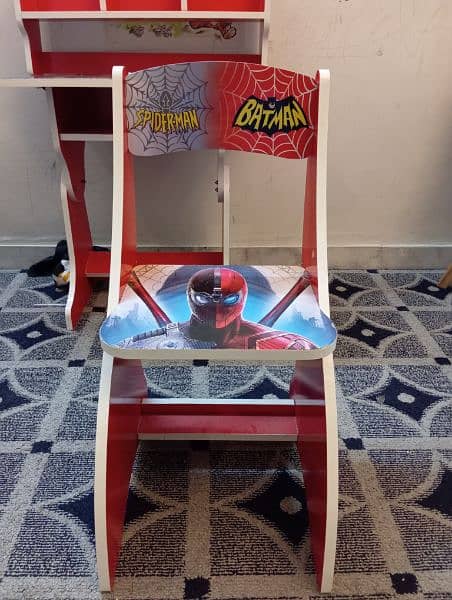 Spiderman themed Cupboard and Study table for kids 7