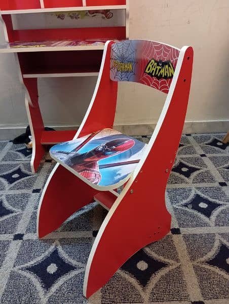 Spiderman themed Cupboard and Study table for kids 8