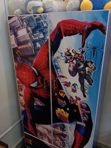 Spiderman themed Cupboard and Study table for kids 10