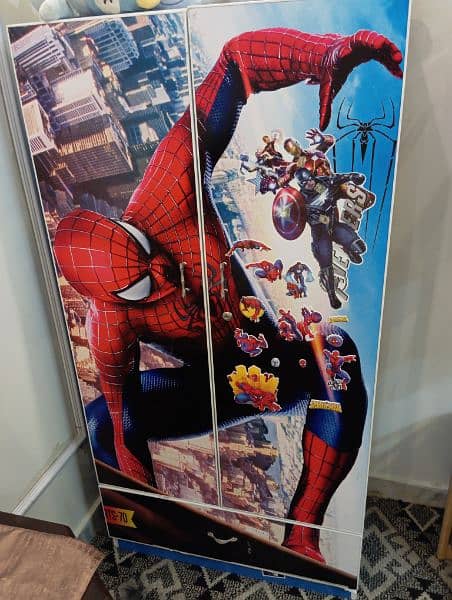 Spiderman themed Cupboard and Study table for kids 11