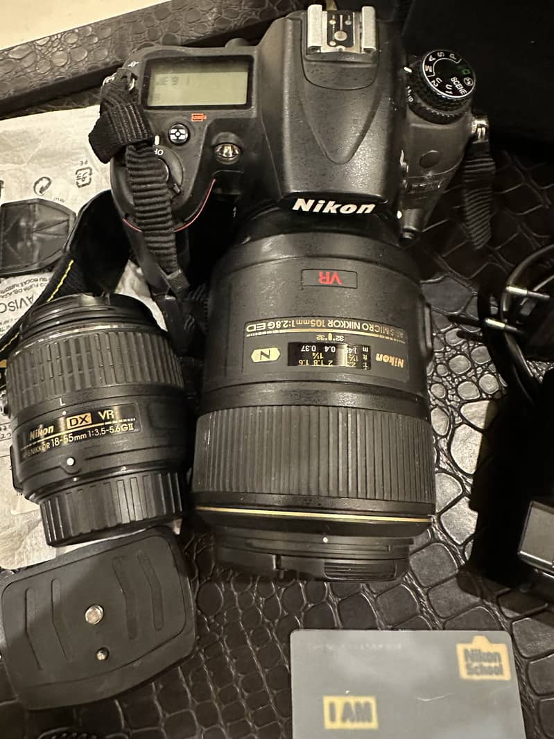 Nikon d7000 with full accessories, bag, 18-55mm lens and 105mm macro 3