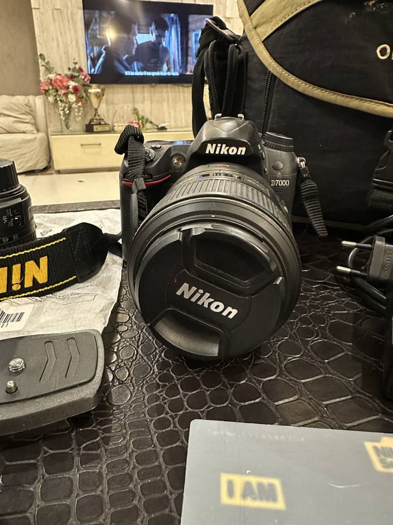 Nikon d7000 with full accessories, bag, 18-55mm lens and 105mm macro 6