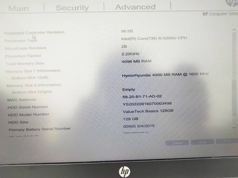 HP 820 G2 laptop 1