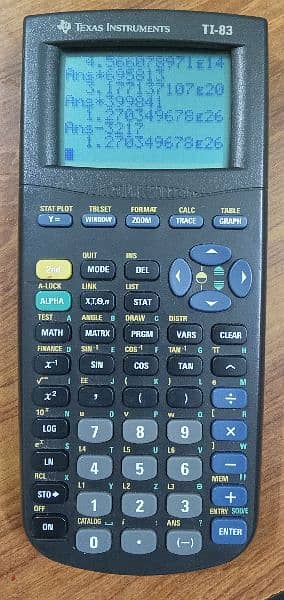 TI-83 Graphic Calculator 1