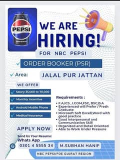 Order Booker Pepsi