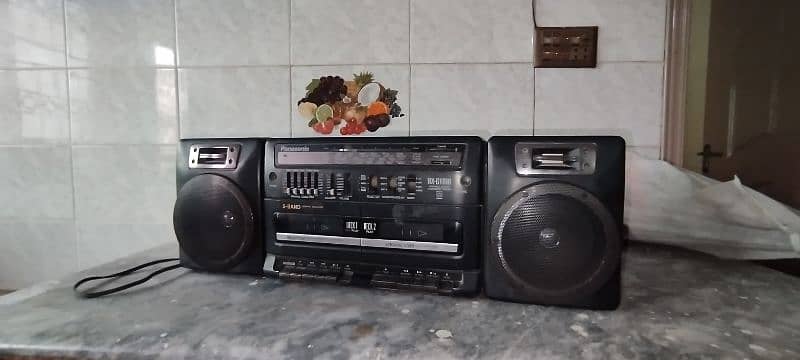 Panasonic Tape Recorder Double Speaker Cassette Player FM Radio 3