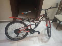 Sports Mountain Bike. Dual Gears. Dual Shocks