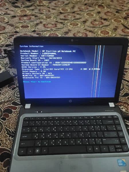 Hp pavilion g4 m390 with 6gb ram(lines in screen) 2