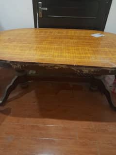 wooden dining table