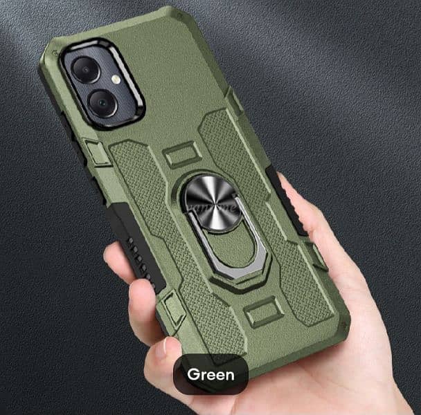 Samsung a05 Armor case Hybrid Shock proof Dual layer with ring stand 3