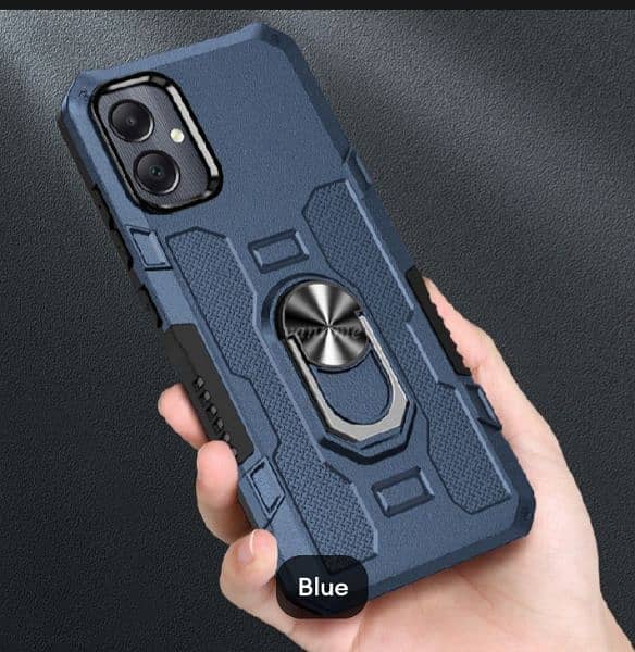 Samsung a05 Armor case Hybrid Shock proof Dual layer with ring stand 4