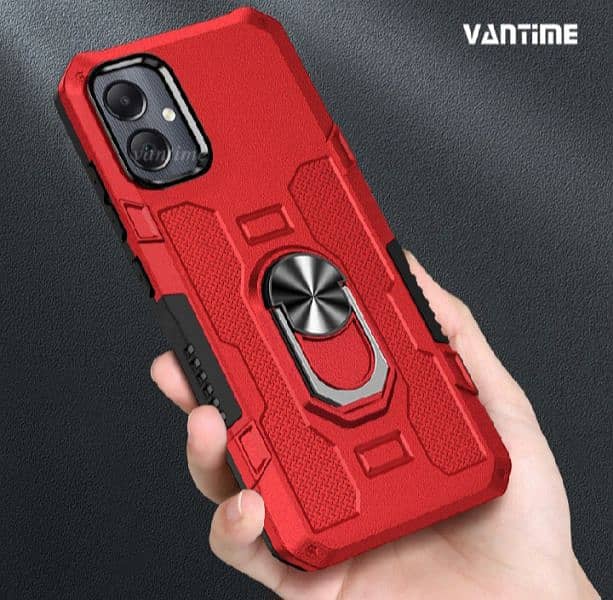 Samsung a05 Armor case Hybrid Shock proof Dual layer with ring stand 6