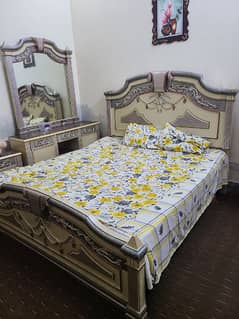 Dico paint bed set/double bed set/wooden bed/bed with dressing