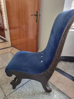 Blue Velvet Sofa Chairs