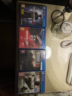 Uncharted 4, COD, Drive club pS4, Resident Evil 7 0